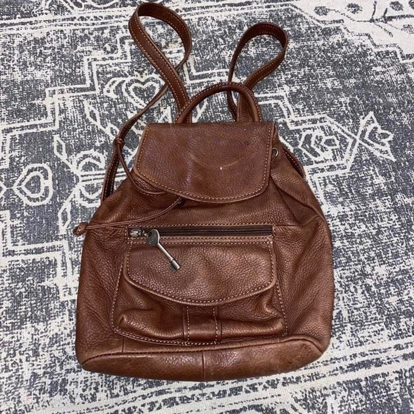 Fossil Bags Vintage Fossil Backpack Purse Poshmark